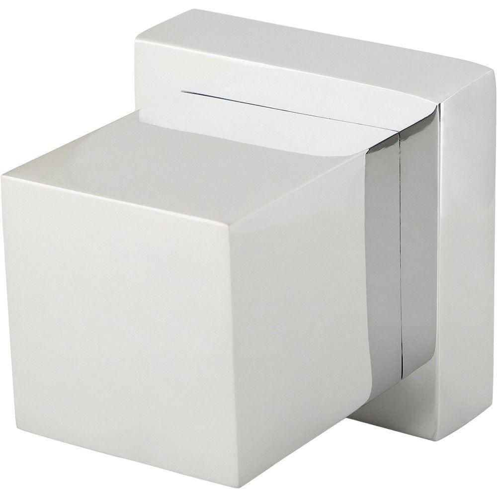 Acabamento De Registro Em Metal Quadrado Mearim Pingoo.casa - Prata