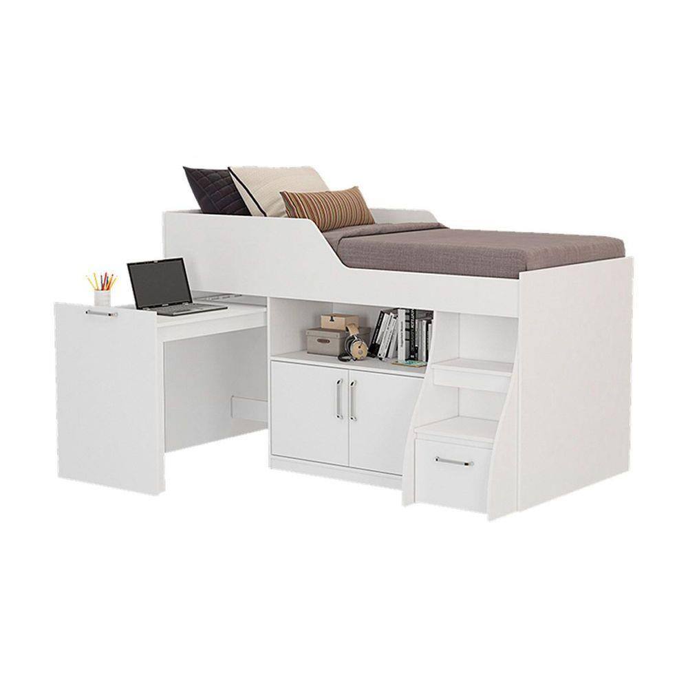 Cama Cimol Multifuncional Bianca II Branco - Blush
