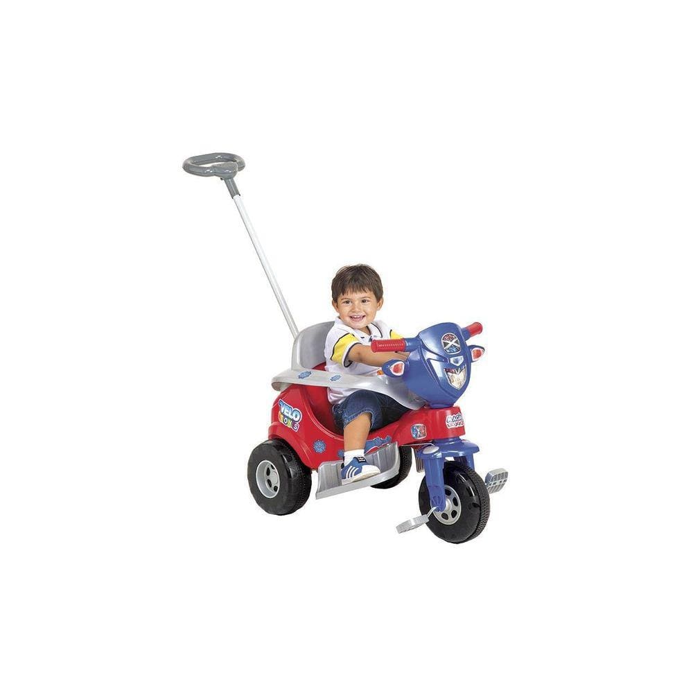 Triciclo Tico Tico Velo Toys Vermelho 3721C Magic Toys