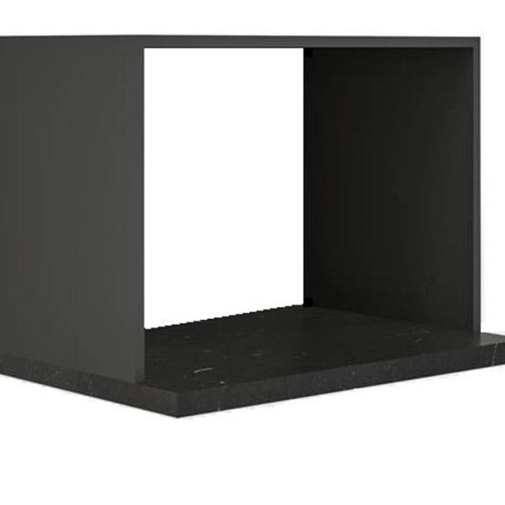 Nicho rack moderno em mdf preto | Black Friday Casas Bahia