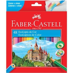 Ecolápis De Cor Faber Castell Sextavado 48 Cores