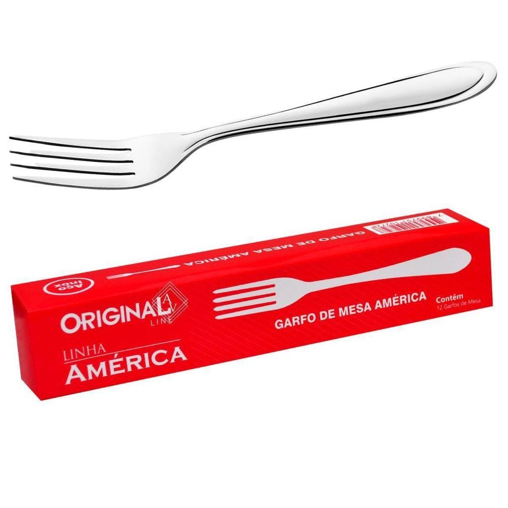 Garfo De Mesa América 12 Pças