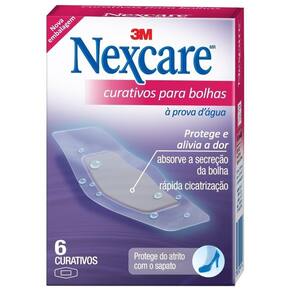 Curativo A Prova D`Água Bolha Transparente 6 Un Nexcare