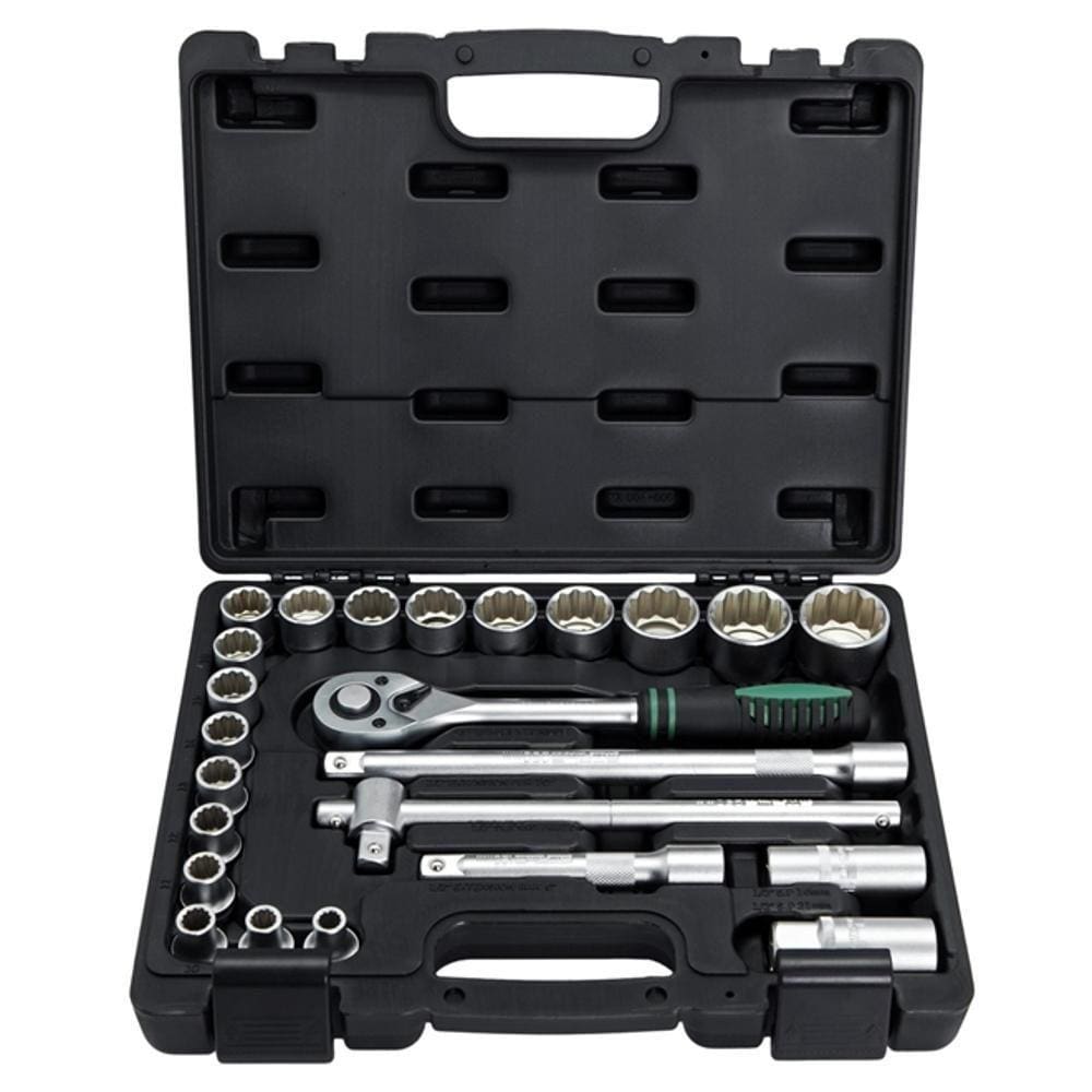 Jogo De Soquetes 1/2 8 A 32mm (24 Peças) - STELS REF