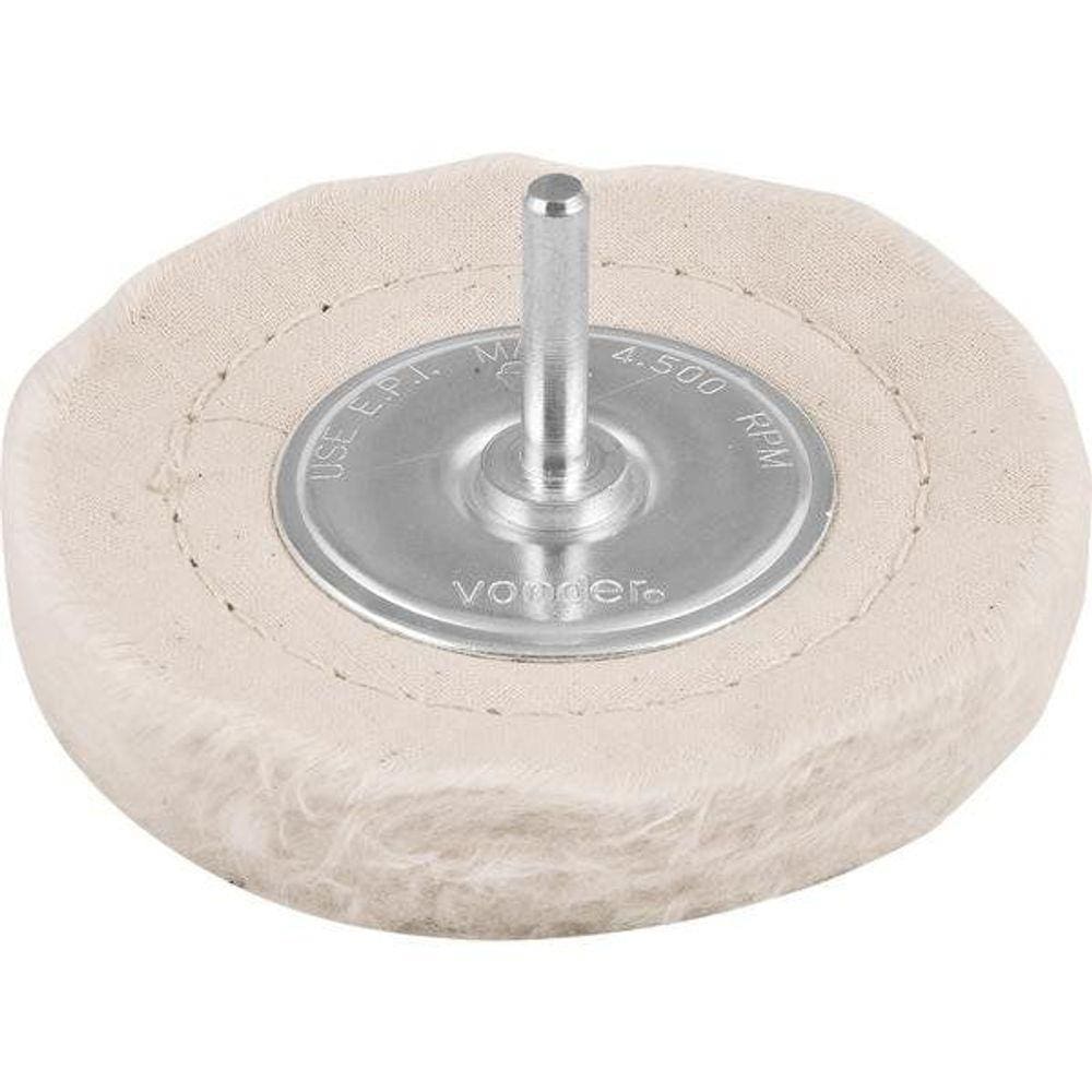 Roda De Pano 4"- 101mm Com Haste - Vonder