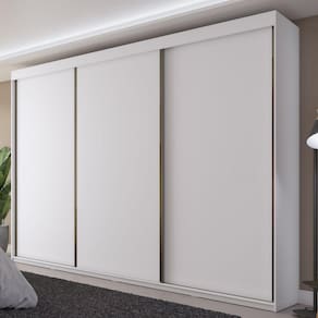 Guarda Roupa Casal 3 Portas 6 Gavetas Grajaú Yescasa Branco
