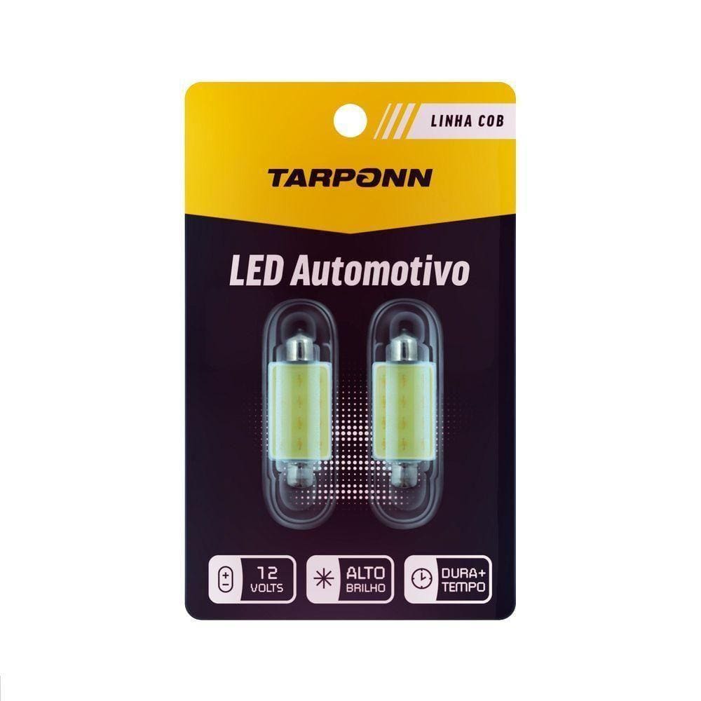 Lampada Led Tarponn Torpedo Sj-cob-12c - 39mm (par)
