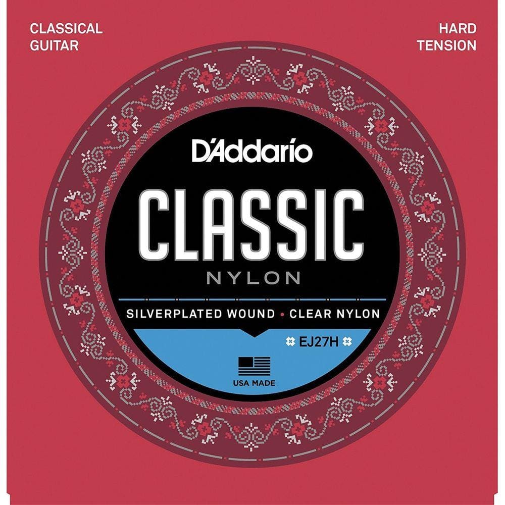 Encordoamento Para Violão Nylon D`addario Hard Tension EJ27H