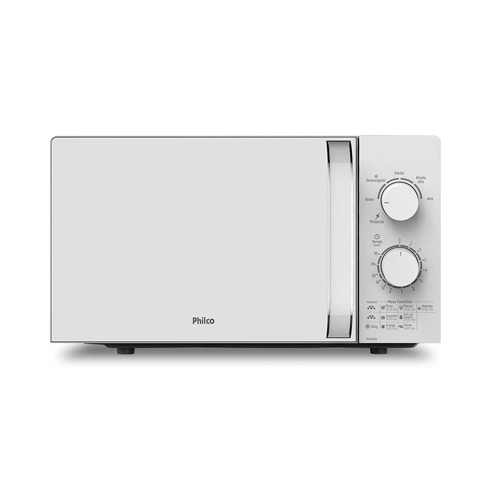 Micro-ondas Philco 20 Litros Branco PMO23MB – 220 Volts - 220V