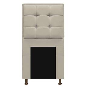 Cabeceira Copenhague 100cm Solteiro Corano Bege Adj Decor