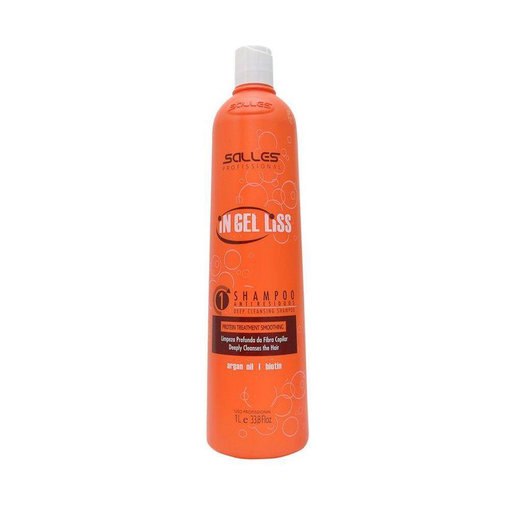 Shampoo Anti Resíduo In Gel Liss Salles Prof 1lt