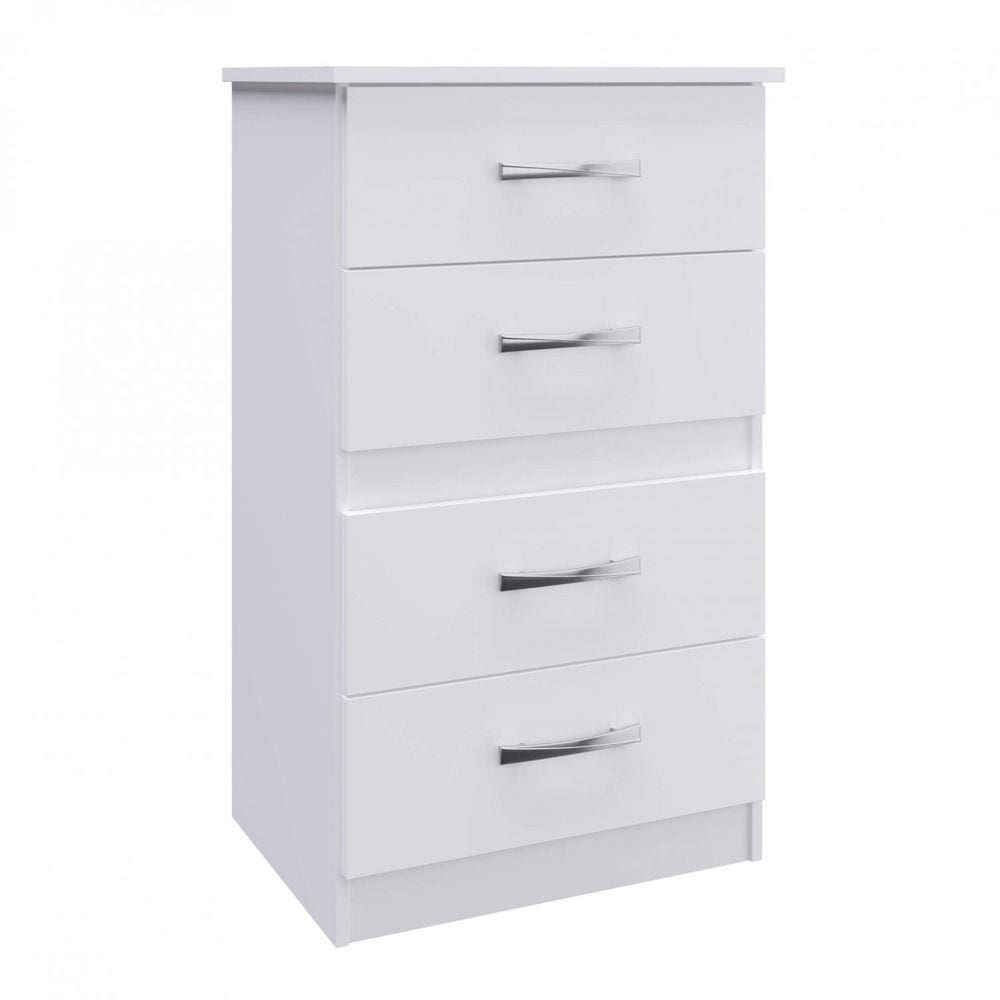 Cômoda 4 Gavetas Caribe 504 Espresso Móveis Branco