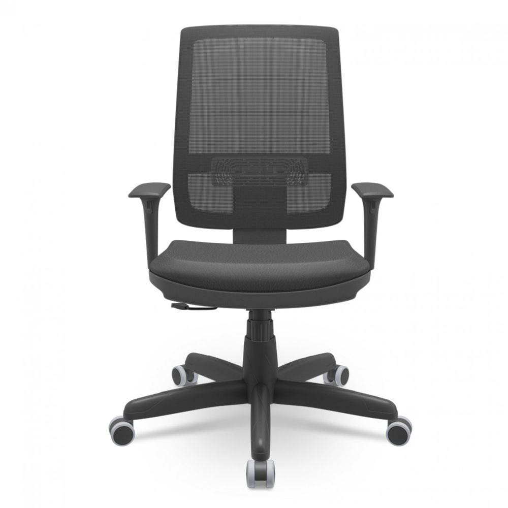 Cadeira Para Escritório Presidente Brizza Plaxmetal Preto