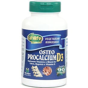 Ósteo Procalcium D3 Unilife Vitamins 90 caps