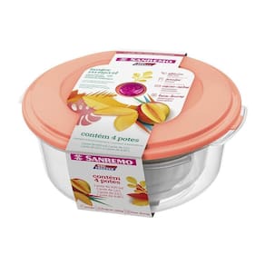 Conjunto De Potes Sanremo 4 Peças