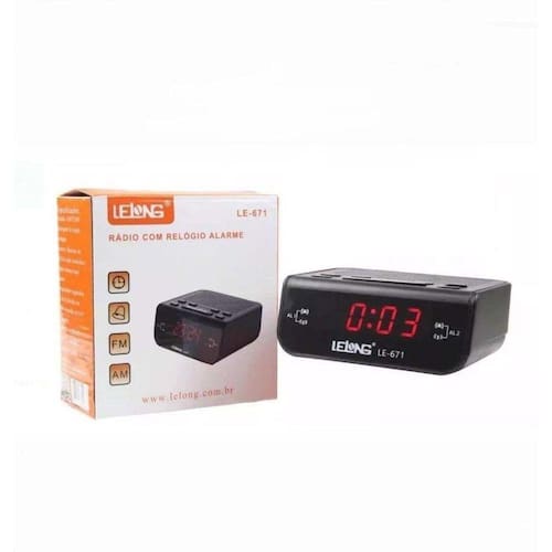 Radio Relógio Lelong Le 671 - Acompanha Manual De Instruções Menor preço em Radio Relógio Lelong Le 671 - Acompanha Manual De Instruções