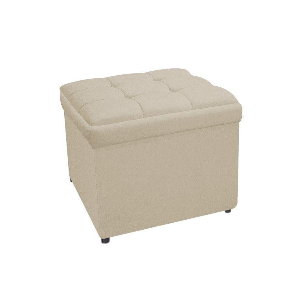 Calçadeira Copenhague 100cm Solteiro Suede Bege Adj Decor