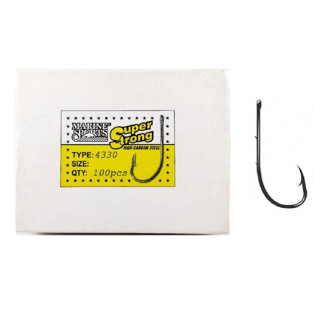 Anzol Marine Sports Super Strong 4330 Nº 8 - Caixa 100un