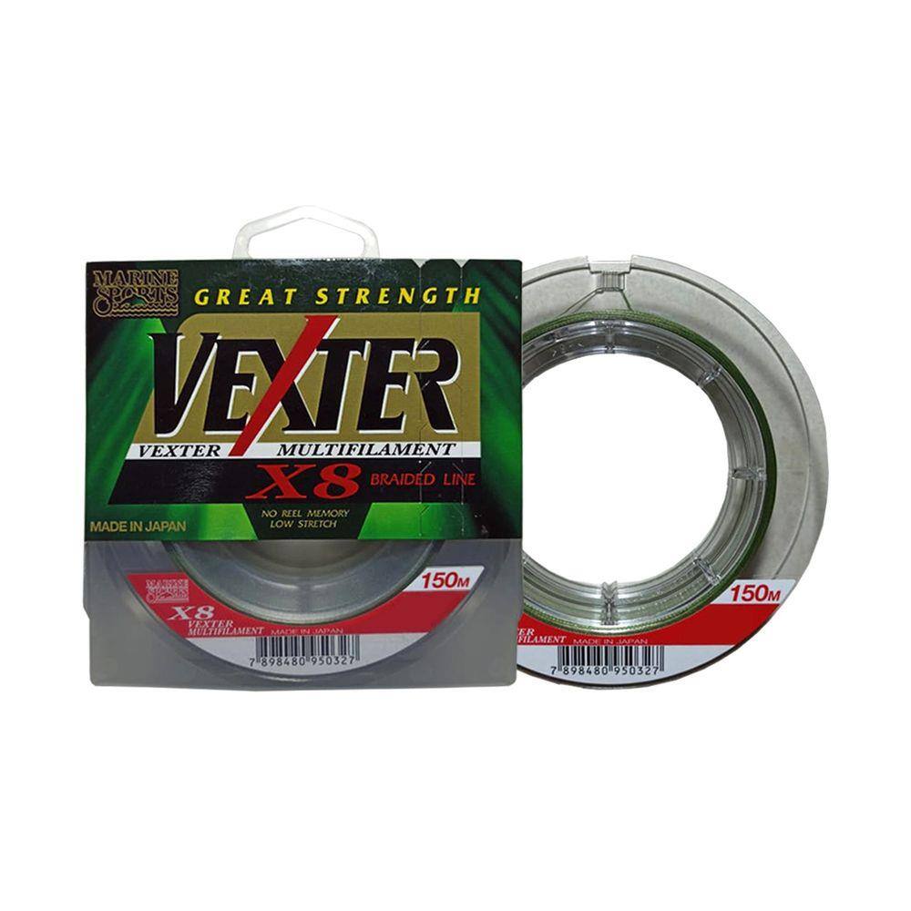 Linha Pesca Multifilamento Vexter X8 0.25mm 30 Lbs 150 Metros 8 Fios