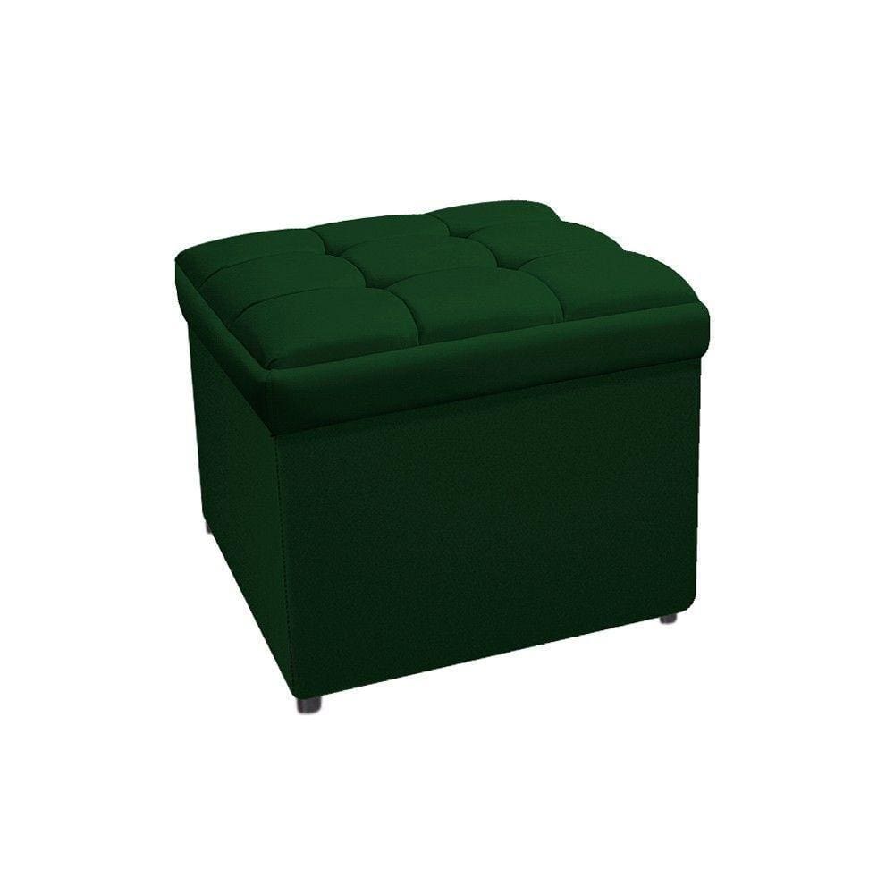Calçadeira Copenhague 100cm Solteiro Suede Verde Adj Decor