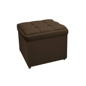 Calçadeira Copenhague 100cm Solteiro Suede Marrom Adj Decor