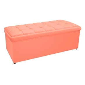 Calçadeira Copenhague 160cm Queen Size Suede Coral Adj Decor