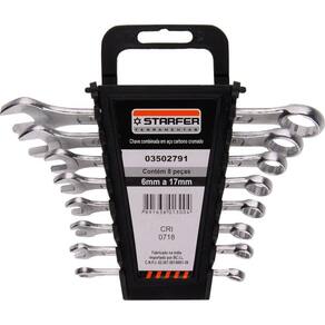 Jogo Chave Combinada Starfer 6 a 17mm 8 Peças