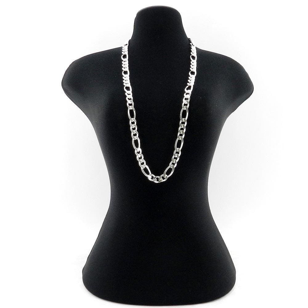 Corrente Masculina 53Cm 7Mm Largura Folheada Prata Cr235