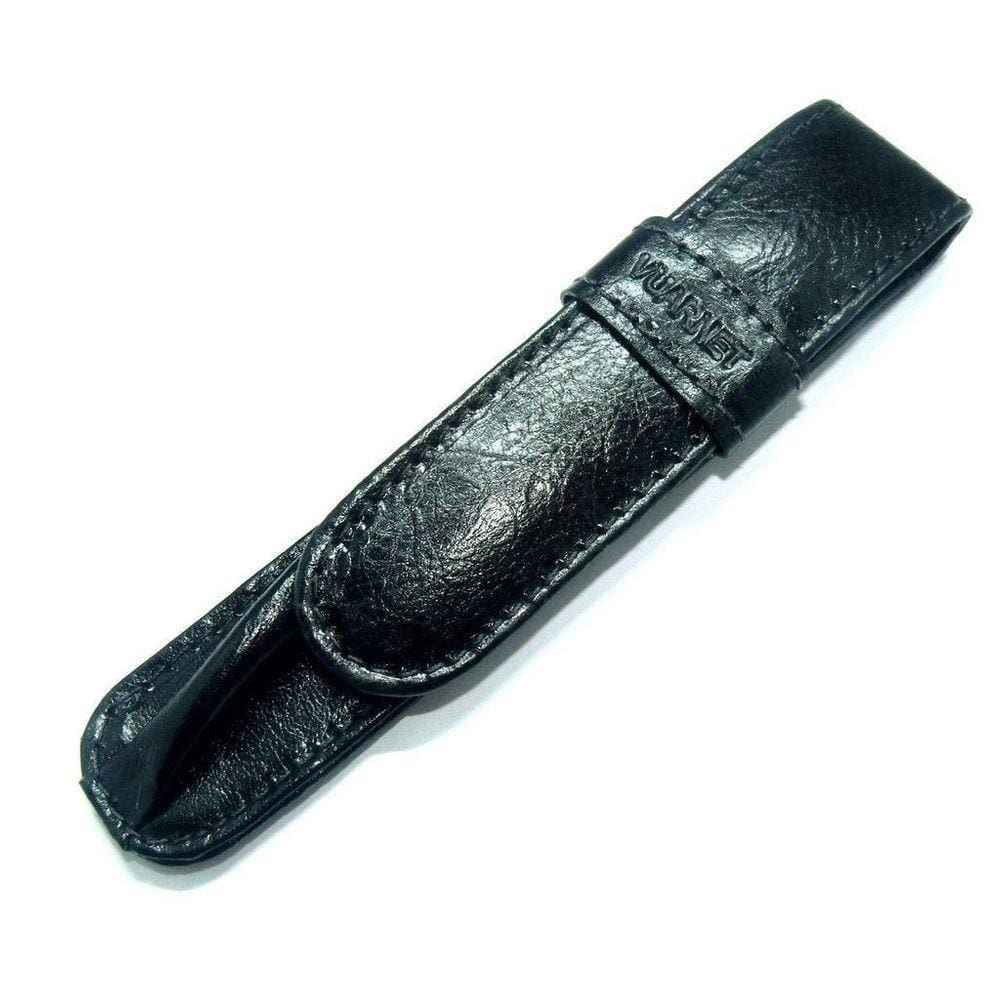 Estojo Para Caneta Vuarnet Couro Para 1 Peça Preto