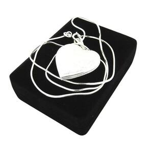 Corrente Feminina 50Cm + Relicário 3Cm Folheada Prata Cr334