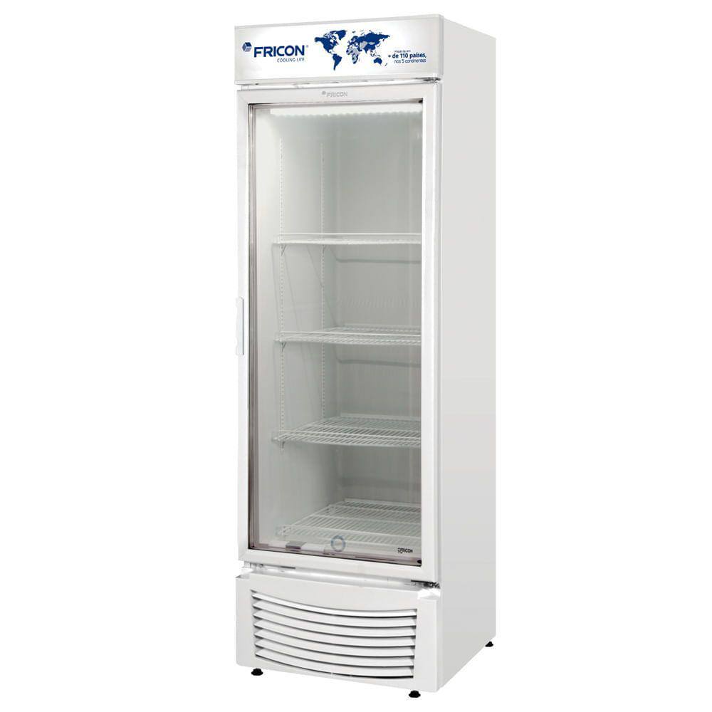 Expositor Vertical de Média Temperatura 431 Litros Porta de Vidro Fricon VCFM431-1V000 Branco 127V - 110V