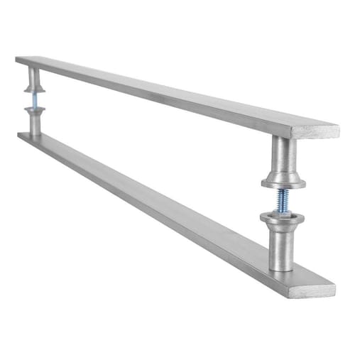 imagem-Puxador Barra Chata Inox Escovado Para Porta Madeira 90 cm