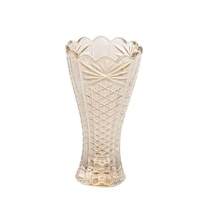 Vaso Cristal Princess Champanhe 8X14Cm - Wolff