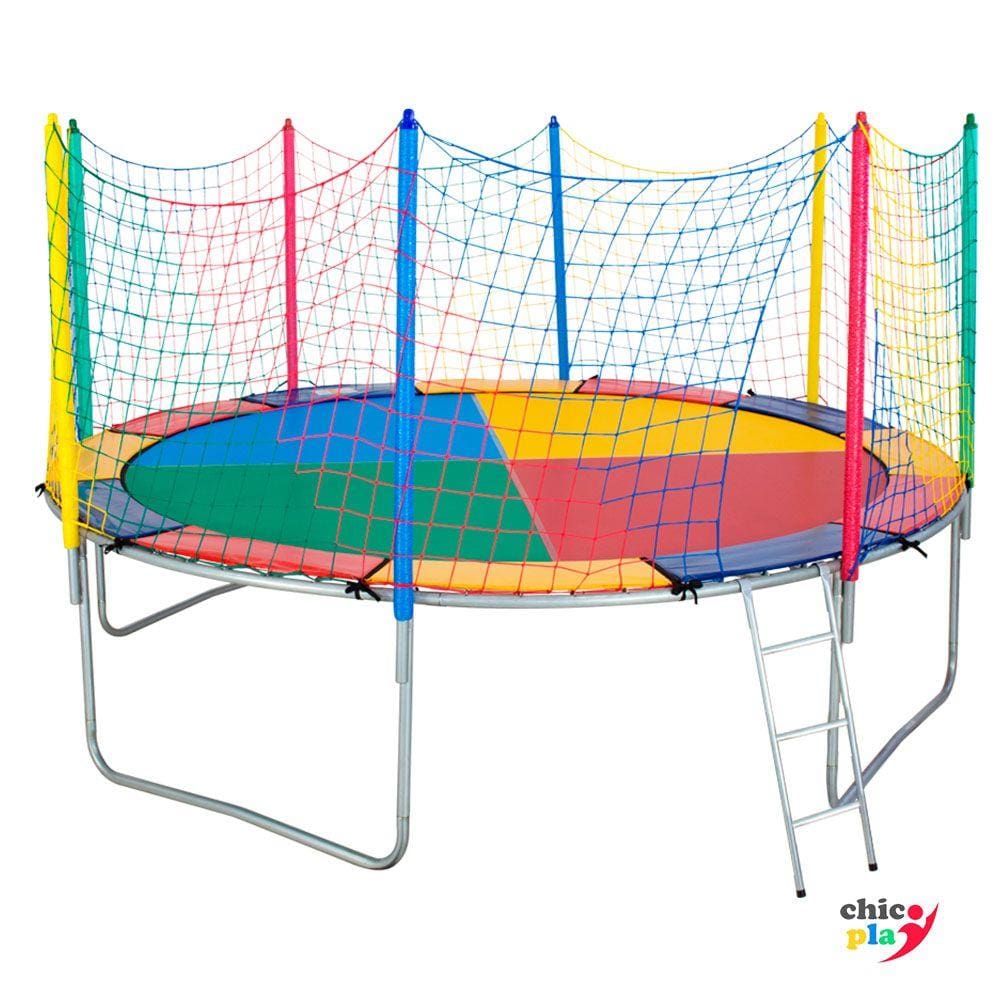 Cama Elástica 3,10m ChicoPlay Lona Colorida Nacional