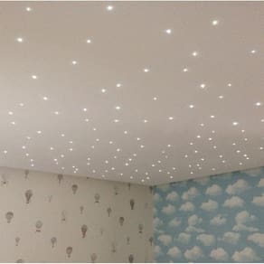 Kit Noite Estrelada Fibra Ótica 200 Pontos Estrelado Branco