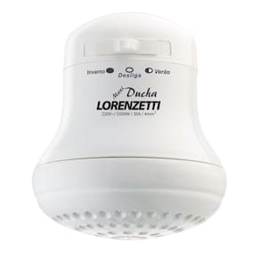 Chuveiro Elétrico 220V 5500W Maxi Ducha Blister Branco Lorenzetti