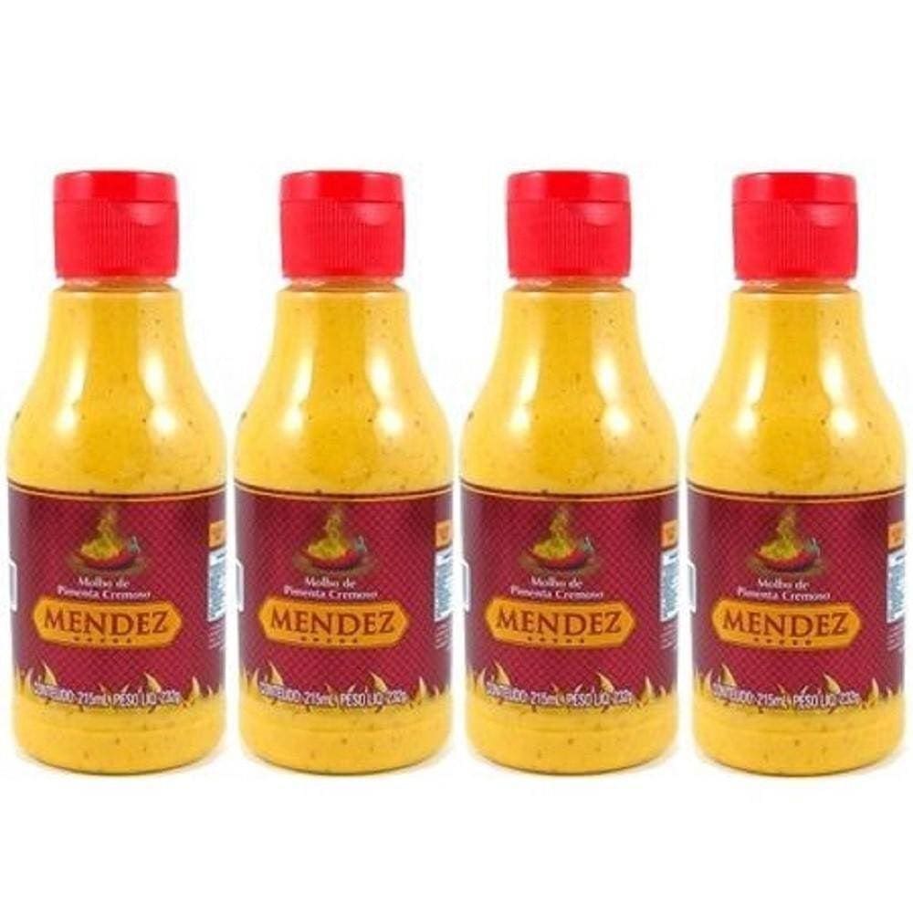 Kit Molho De Pimenta Mendez 215Ml 04 Cremosa Tradicional
