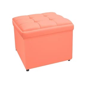 Calçadeira Copenhague 100cm Solteiro Suede Coral Adj Decor