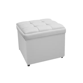 Calçadeira Copenhague 90cm Solteiro Corano Branco Adj Decor