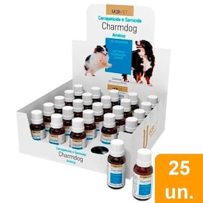 Charmdog Amitraz Carrapaticida 20ml - Embalagem com 25 Unidades