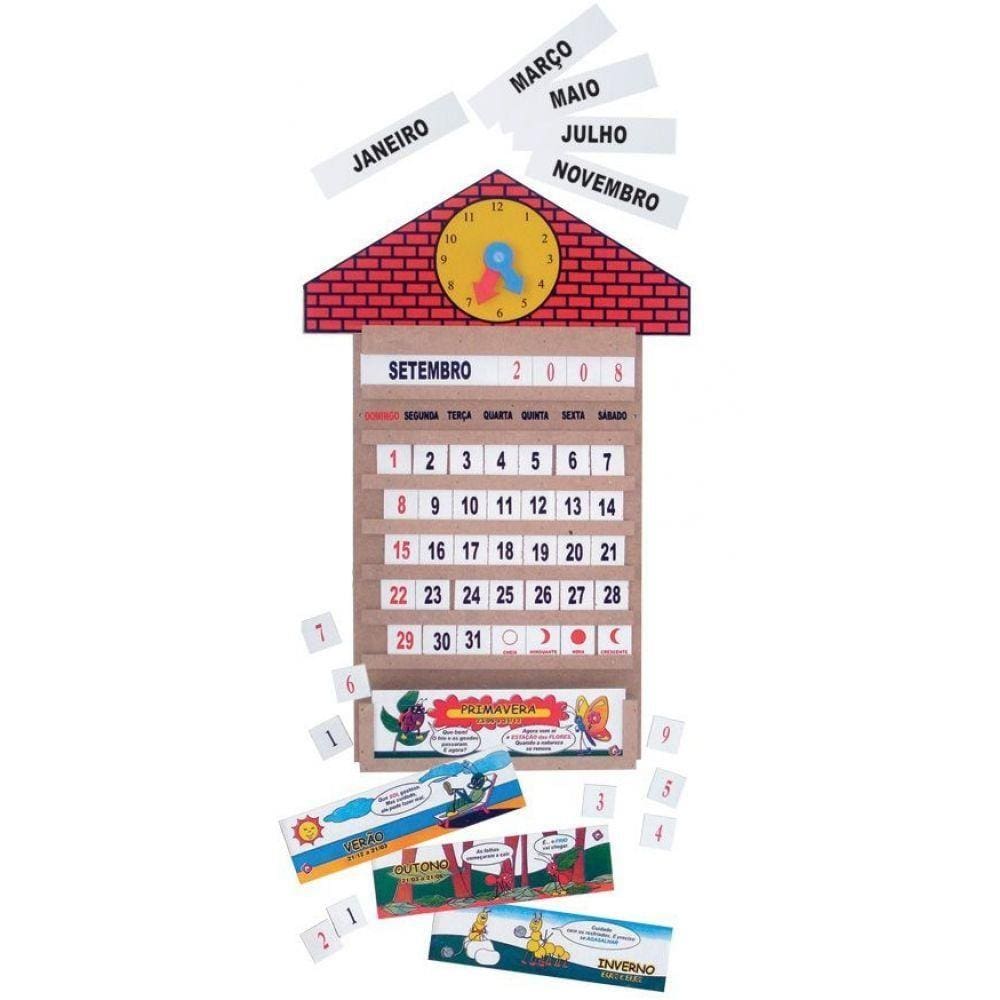Casinha Calendário com 58 Peças Jottplay