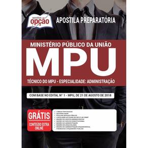 Apostila Mpu - Técnico Do Mpu – Especialidade: Administração