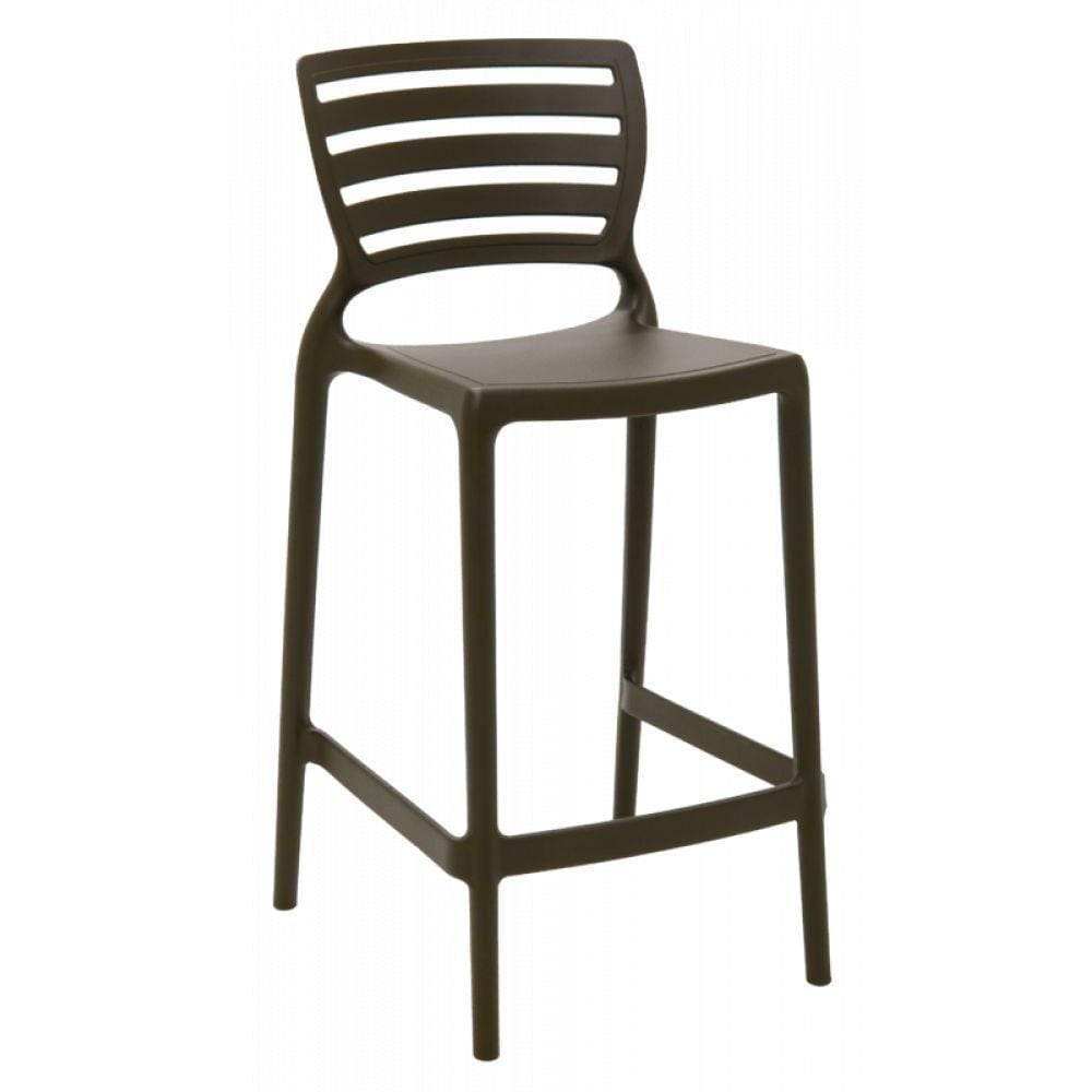 Banqueta Sofia Alta Marrom Tramontina