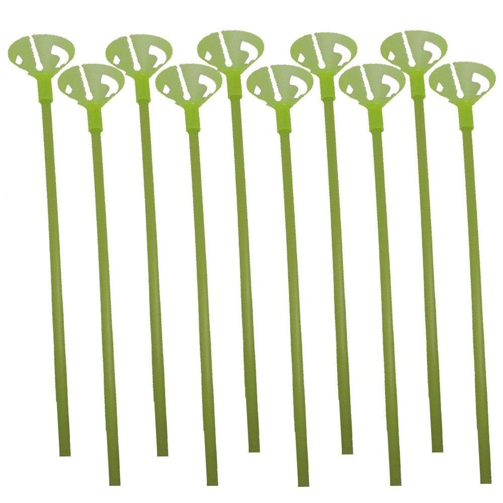 Vareta com Suporte para Balões 33cm - Verde Limão - 10 Unidades