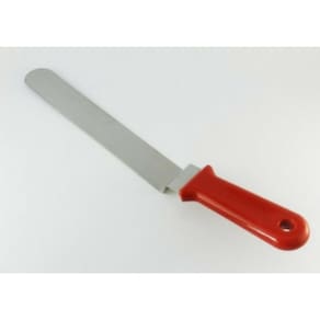 Espátula P/ Alisar Bolo Com Curva Linha Color Vermelha 23cm