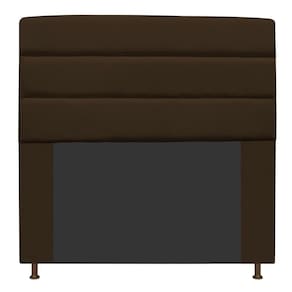 Cabeceira Estofada Turim 160cm Queen Size Suede Marrom