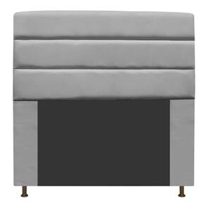 Cabeceira Estofada Turim 160cm Queen Size Suede Cinza