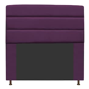 Cabeceira Estofada Turim 160cm Queen Size Suede Roxo