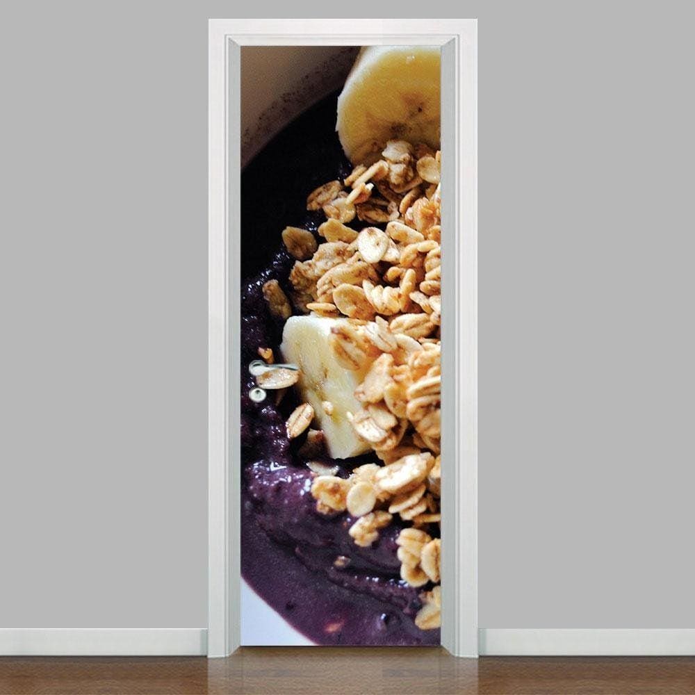 Adesivo Para Porta Açai Com Banana