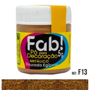 Corante Tinta Pó Comestível P/ Bolo Dourado Egípcio